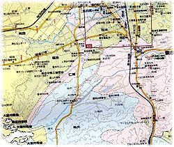 新庄南部の道路地図
